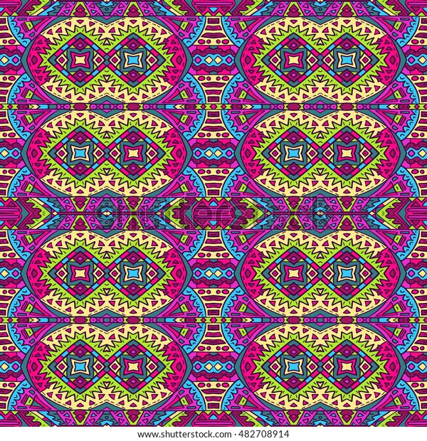 Native Aztec Pattern Ethnic Background Trendy Stock Vector (Royalty ...