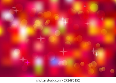 Native blurred colorful background and star. Vector illustration