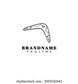 native boomerangs logo cartoon icon design template modern isolated vector illustration