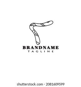 native boomerangs logo cute icon design template black modern isolated vector illustration