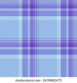 Native Check plaid Textil, gefaltet nahtlose Muster Tartan. Kostüm Stoff Hintergrund Textur Vektor in blau und Indigo Farben Palette.