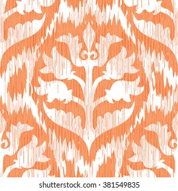 Native cloth plant pattern seamless vector background tile