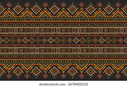 Native embroidery ethnic pattern. African Indian style  American concept. Design for fabric geometry motif and ornament pattern.
