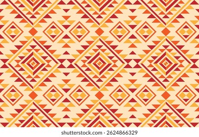 Native ethnic american pattern. Embroidery fabric abstract background concept.