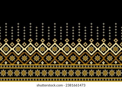 Native ethnic fabric patterns, pixel art, geometric shapes, bright colors.designed for fabric patterns, textiles, home decor, decoration, cross stitch.