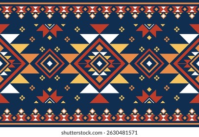 Patrón étnico nativo. Concepto abstracto de la tela étnica afroamericana indígena del bordado. Diseño para batik, boho, motivo, ikat, tribal.