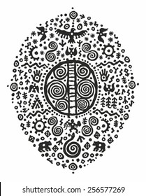 native  ethnic tribal shaman symbol 