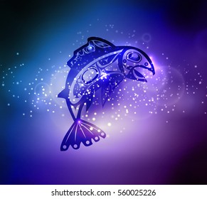 Native fish Vector