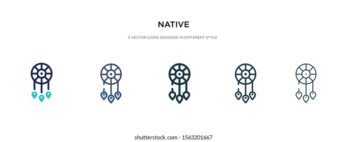 native icon in different style vector illustration. two colored and black native vector icons designed in filled, outline, line and stroke style can be used for web, mobile, ui