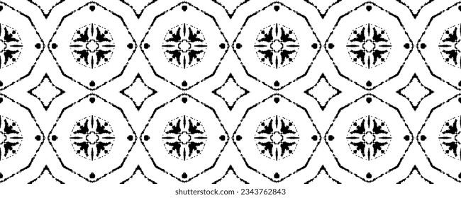 Native Ink Scribble Batik. Simple Doodle Pattern. Black Color Ethnic Hand Vector. Doodle Design Ink Pattern. Abstract Geo Print. Black Colour Dark Doodle Textile. Abstract Dark Doodle Vector