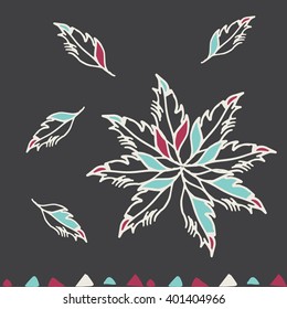 Native Mexican Folk Ethnic Indian Texture Boho Seamless Pattern