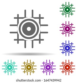 Native in multi color style icon. Simple glyph, flat vector of world religiosity icons for ui and ux, website or mobile application