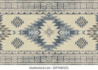 Native pattern american tribal indian ornament pattern geometric ethnic textile texture tribal aztec pattern navajo mexican fabric seamless Vector decoration fashion