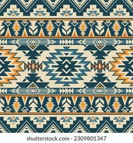 Indianisches Indianerstamm-Indianermuster aus dem Indianerstamm Indianisches Muster geometrische Textur Tribal Aztec Muster navajo mexican Gewebe nahtlose Vectordekoration Mode