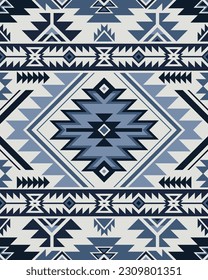 Native pattern american tribal indian ornament pattern geometric ethnic textile texture tribal aztec pattern navajo mexican fabric seamless Vector decoration fashion