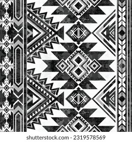 Native pattern american tribal indian ornament pattern geometric ethnic textile texture tribal aztec pattern navajo mexican fabric seamless Vector decoration fashion
