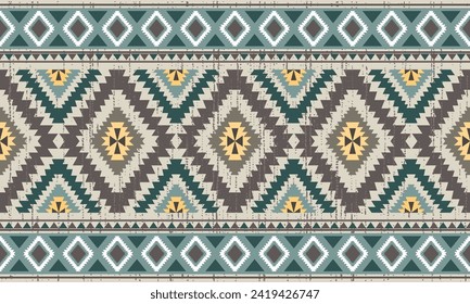 Indianisches Indianerstamm-Indianermuster aus den USA. Geometrisches, ethnisches Texturmuster, Stammbaum aztec. geeignet für Stoffe, Umhüllungen, Teppiche, Textilien, Tapeten, Hintergrund