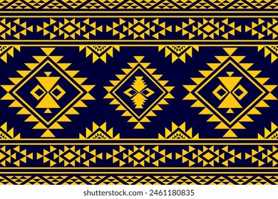 Native pattern american tribal indian ornament pattern geometric ethnic textile texture tribal aztec pattern navajo mexican fabric seamless Vector decoration fashion