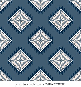 Native pattern american tribal indian ornament pattern geometric ethnic textile texture tribal aztec pattern navajo mexican fabric seamless Vector decoration fashion