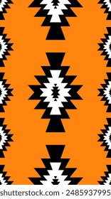 Patrón nativo motivo tribal americano patrón de ornamento tribal textura textil étnica geométrica patrón azteca tribal navajo tela mexicana sin costuras decoración de Vector