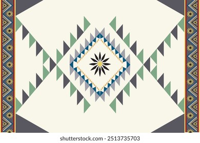 Native pattern American,oriental ethnic seamless pattern traditional background design for carpet,wallpaper,batik,fabric,Vector illustration embroidery style,Tribal Navajo,seamless vector for textile.