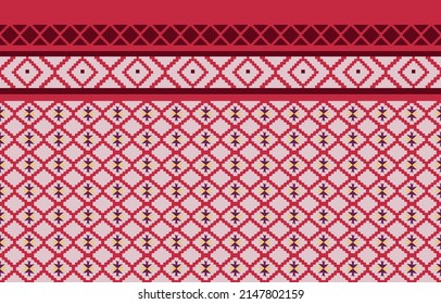 The native pattern design. This is a native pattern traditional geometric. Designed for the textile industry, background, carpet, wallpaper, clothing, ethnic fabric, and native pattern abstract.