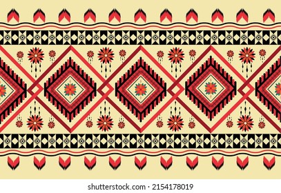The native pattern design. This is a native pattern traditional geometric. Designed for the textile industry, background, carpet, wallpaper, clothing, ethnic fabric, and native pattern abstract.