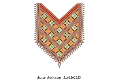 Native pattern design. This is a native pattern traditional geometric. Designed for the textile industry,collar border,collar, ethnic neckline,neckline embroidery,native pattern abstract and blouse.