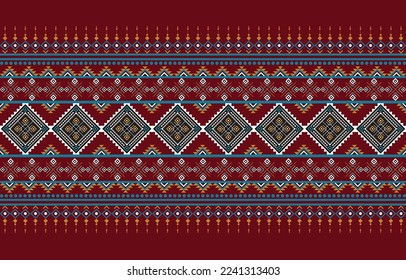 Native pattern design. This is a native pattern traditional geometric. Designed for the textile industry, background, carpet, wallpaper, clothing, ethnic fabric, and native pattern abstract.