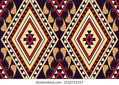 native pattern Fabric Abstract Patterns, Hand American Tribal ethnic design Backgrounds, Modern Tribal geomagnetic  for Rugs, Pillow Cases, Shirts, Pants and more.