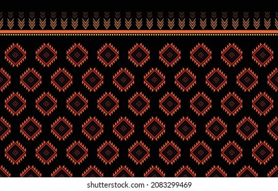 Native patterns traditional textiles abstract ethnic geometric pattern Designs for background or wallpaper, carpets, batik,  vector illustration