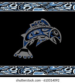 native salmon Vector