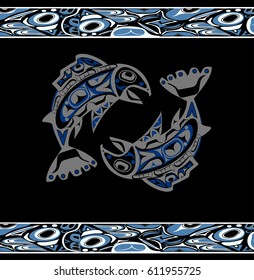 native salmon Vector