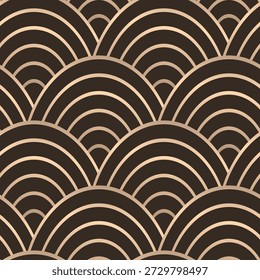 Native seamless pattern with drawn ethnic golden elements. Geometric aboriginal symbols on greeting background. Design card for mexican, american, australian, arabic ornamental detail of mosaic.