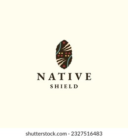 The Native Shield logo encapsulates a spirit of unity, resilience, and reverence for nature. a vibrant color palette inspired by the rich hues found in the natural world.