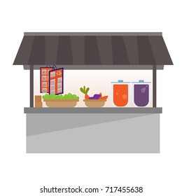 the native shop that has sweet water, vegetable .