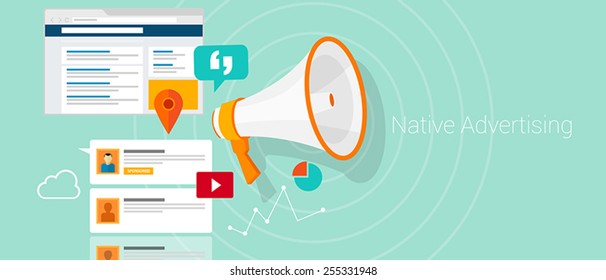 Native social media content advertising marketing