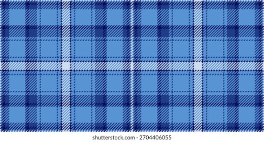 Native Textur Stoffmuster, Magazin Tartan nahtlos plaid. Gewebekontrolle Textilhintergrund Vektor in blauen und hellen Farben Palette.