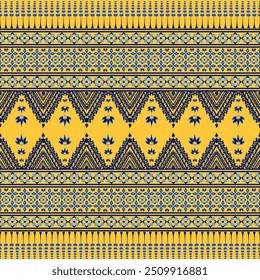 Native Thailand Geometric - Cores do tema amarelo e preto - Imagens digitais para baixar e imprimir. Papel de parede imprimível, fundos, tapetes, cartão e muitos projetos.