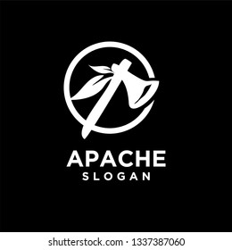 native tomahawk logo icon designs vector illustration template