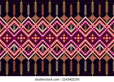 Native-style Geometric Pattern Designs are used to Destroy Fabrics, Backgrounds, and Accessories.