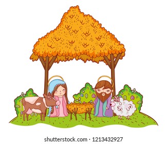 nativity christmas cartoon