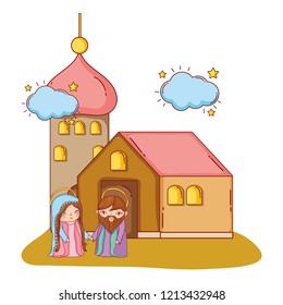 nativity christmas cartoon