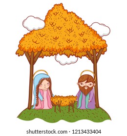 nativity christmas cartoon