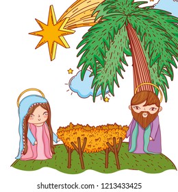 nativity christmas cartoon