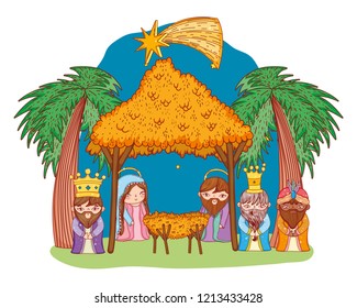 nativity christmas cartoon