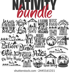 Nativity Christmas Vector Designs Bundle