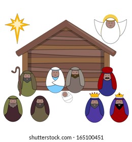 Nativity Clip Art. Nativity Scene Clip-art.