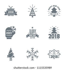 Nativity logo set. Simple set of 9 nativity vector logo for web isolated on white background
