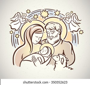 Nativity of the Lord Jesus Christ. Christmas, noel.